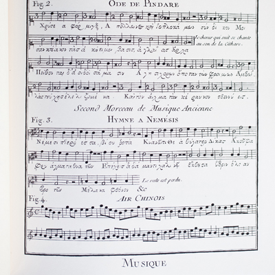 Rousseau, Recueil de Planches, Musiques